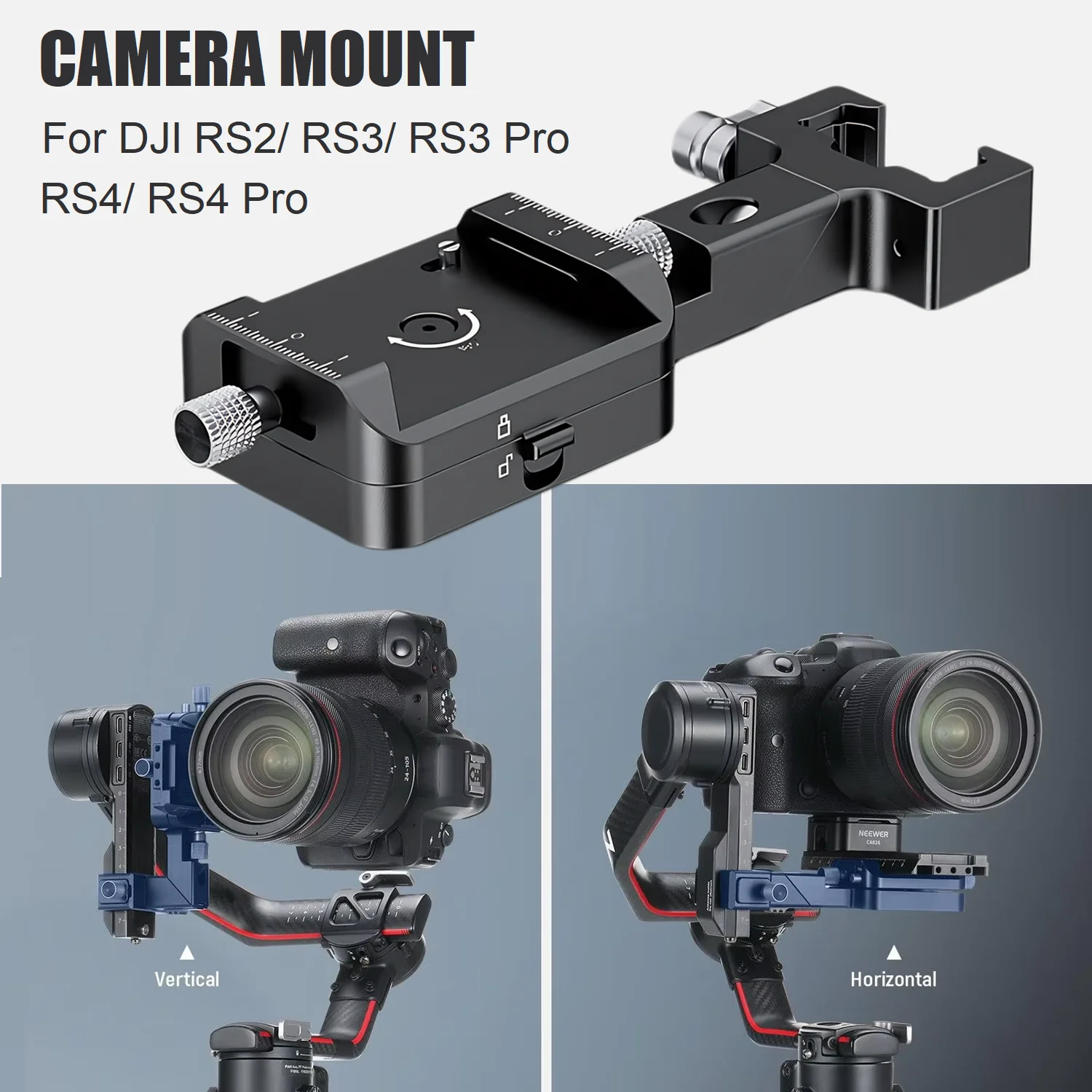 rs4-rs3-rs2-垂直から水平へのカメラマウント-dji-ronin-rs4-pro-rs3-pro-ジンバルスタビライザー、落下防止-180-付き-°-回転ベース