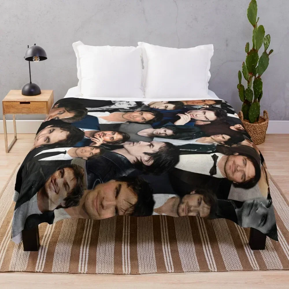 

Ian Somerhalder Editing Throw Blanket Soft Sherpa Fleece Warm Blanket for Winter
