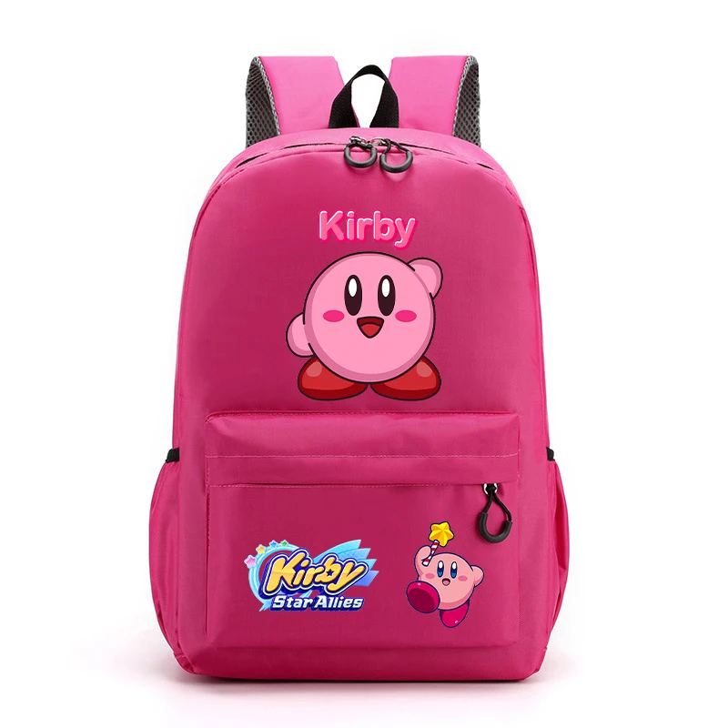 Star Kirbys Kids Boy Girl Child\'s Backpack Anime Game Cartoon Printed Student Supplies School Bag Men Women Work Laptop Knapsack