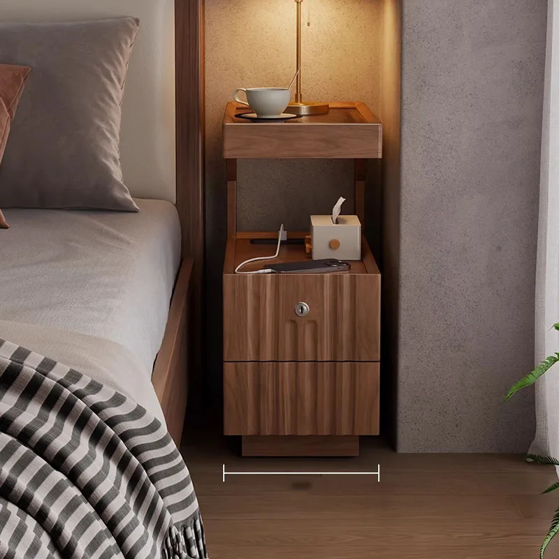 منظم طاولة السرير الحديثة لغرفة النوم وخزائن القهوة المتنقلة والأدراج الفاخرة منضدة التخزين Mesa De Noche الأثاث العصري