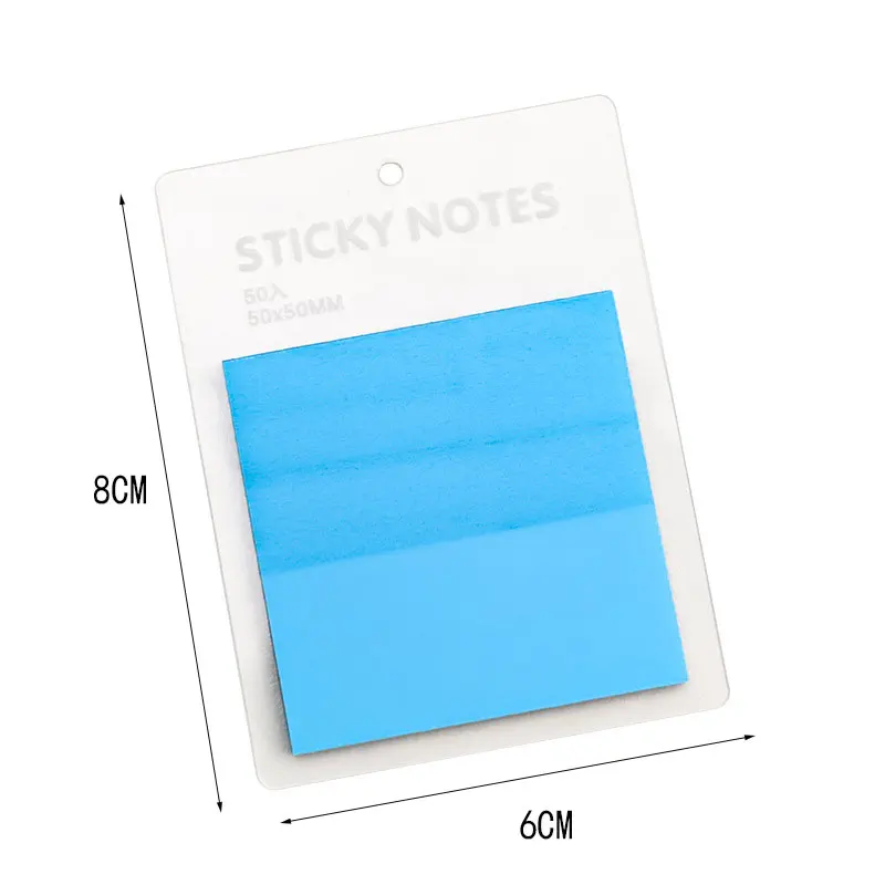 Waterproof Colorful Sticky Notes, Transparente, Quick Dry, Memo Pad Postado, Adesivo, Message Reminder, Escritório, Escola, 50Sheets