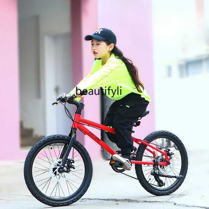 Aluminum Alloy Mountain Bike Boys and Girls Primary School Students Middle and Older Variable Speed Ultra-Light Bike