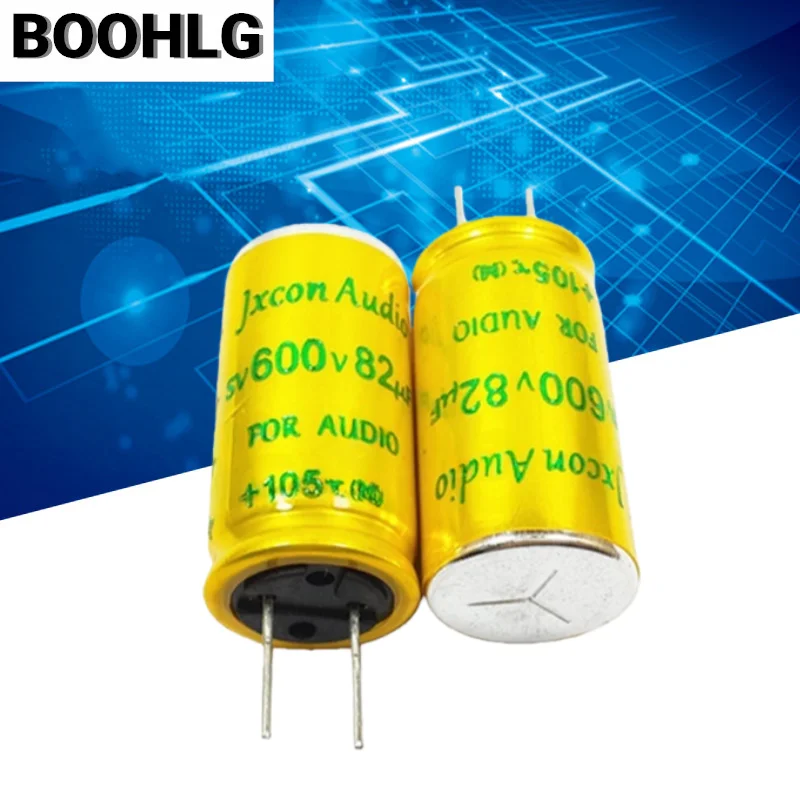 

2 шт. 600 В 82 мкФ аудио высоковольтный клапан усилитель развязывающий электролитический конденсатор 82 мкФ 600 В 18X36