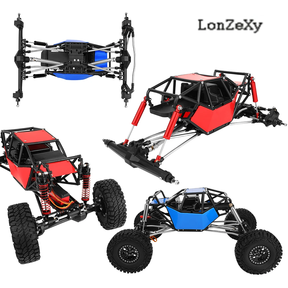 1/10 RC Crawler Chassis Frame Set, H10 Plastic Portal / Straight Axle For Axial Capra 1.9 UTB, NO Electronic Parts