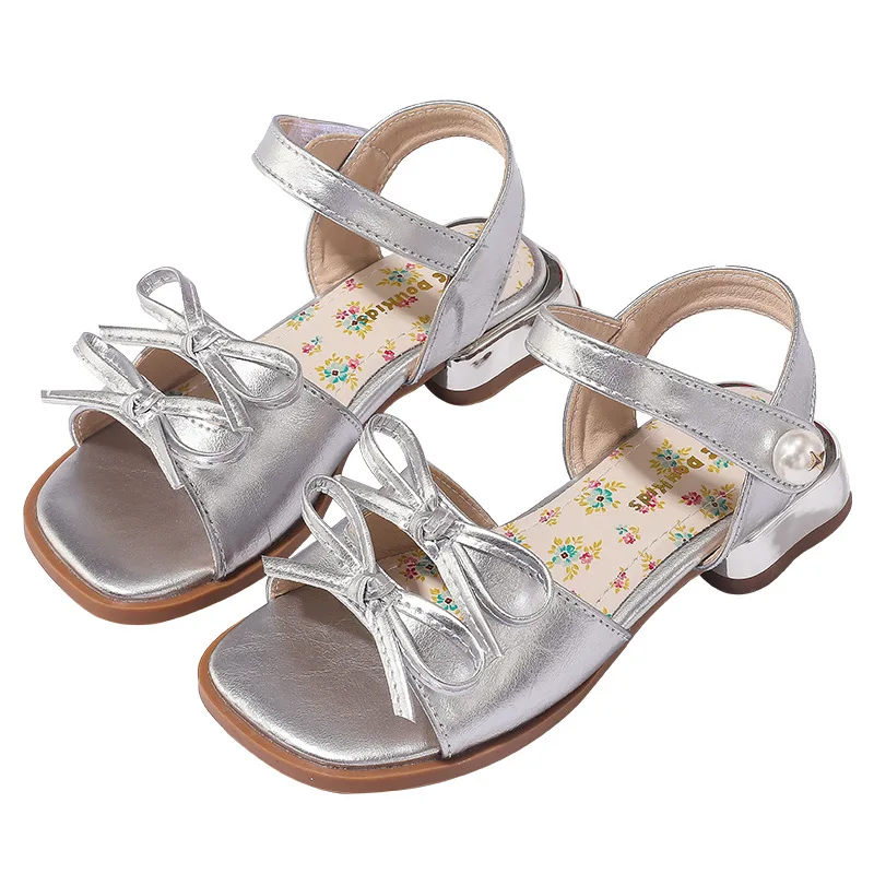 

Little Girls Sandals Summer Sweet Princess Causal Shoes Catwalk Kids Versatile Children Fashion Ruffled Edge Flat Sandals Chic