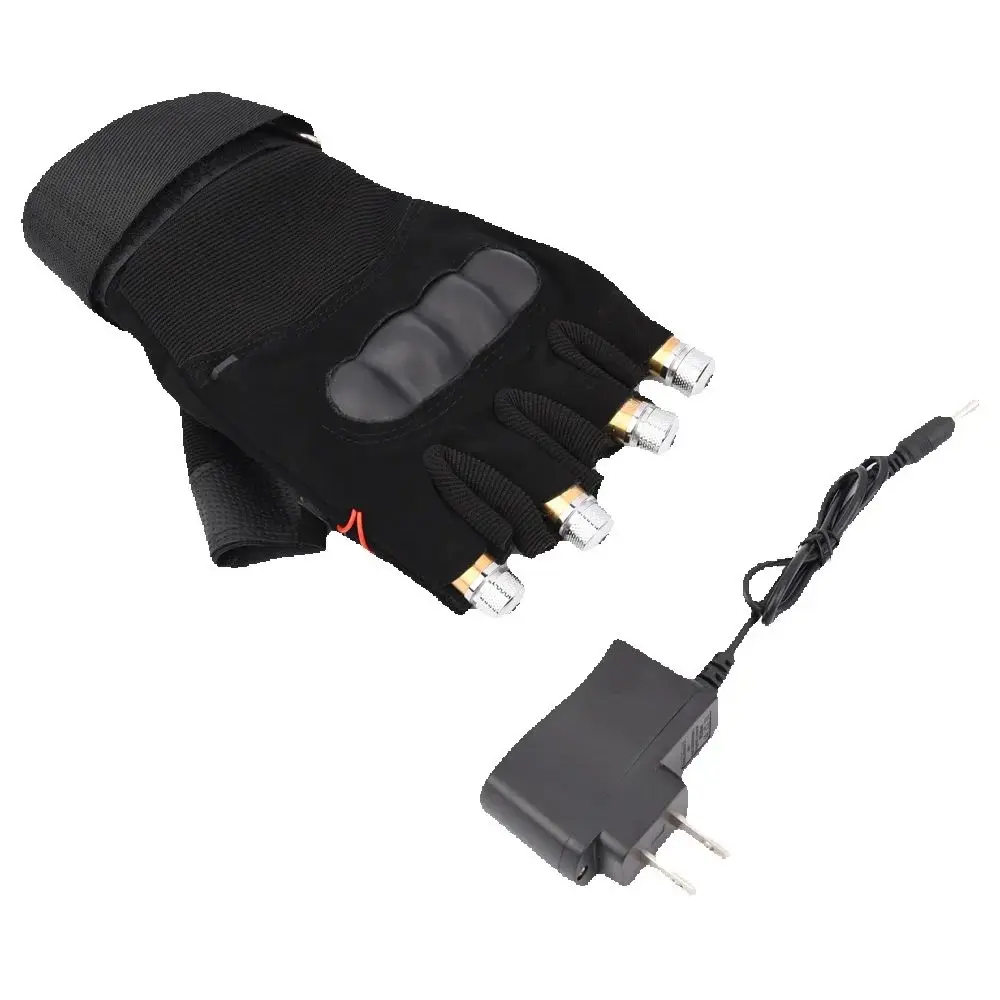 قفازات ليزر حمراء وخضراء قابلة لإعادة الشحن للمنزل ، قفاز مسرح الرقص ، تأثير ضوء المسرح ، نادي DJ