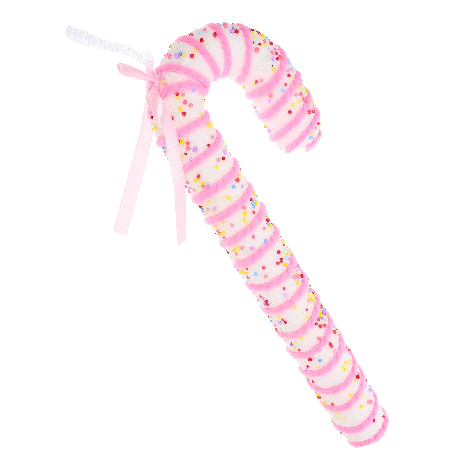 

13 Inch Christmas Candy Cane Ornaments Hanging Decorations Festive Tree Garland Party Supplies Multi-Colored Foam