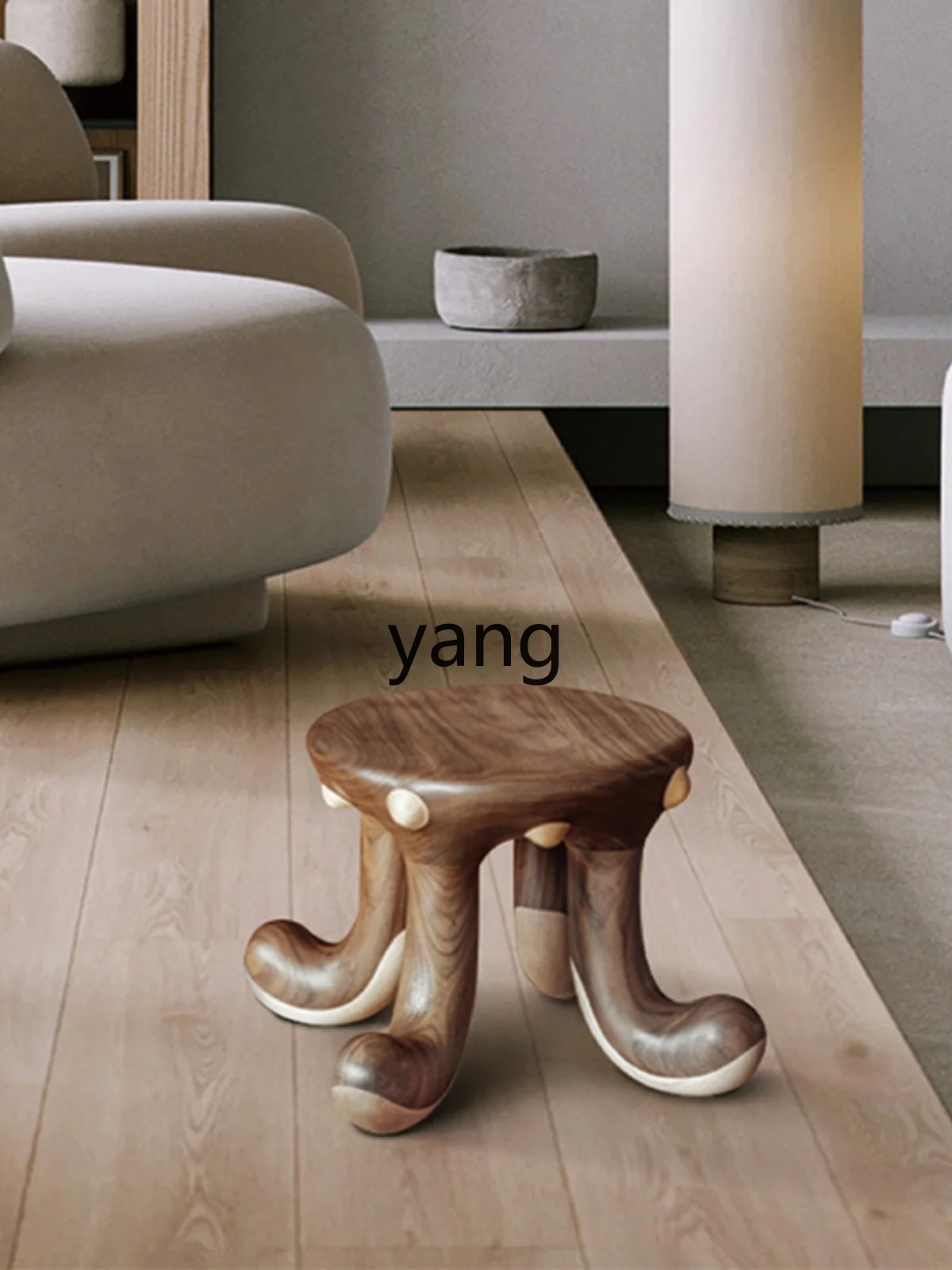 Yjq Design High-End Solid Wood round Stool Home Ornament and Decoration Creative Gifts Children Chair