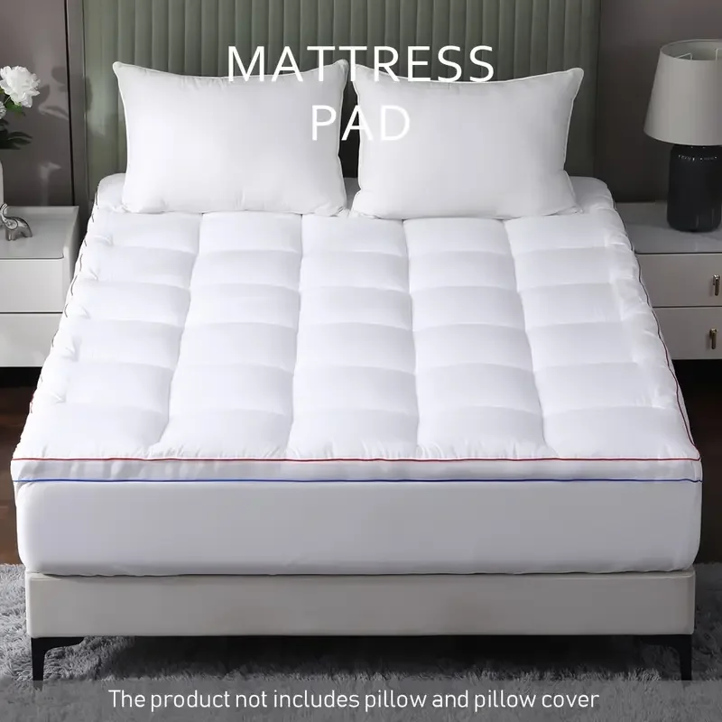 Cooling Mattress Topper , Extra Thick Mattress Pad Pillow Top Mattress Cover Quilted Fitted Mattress Protector