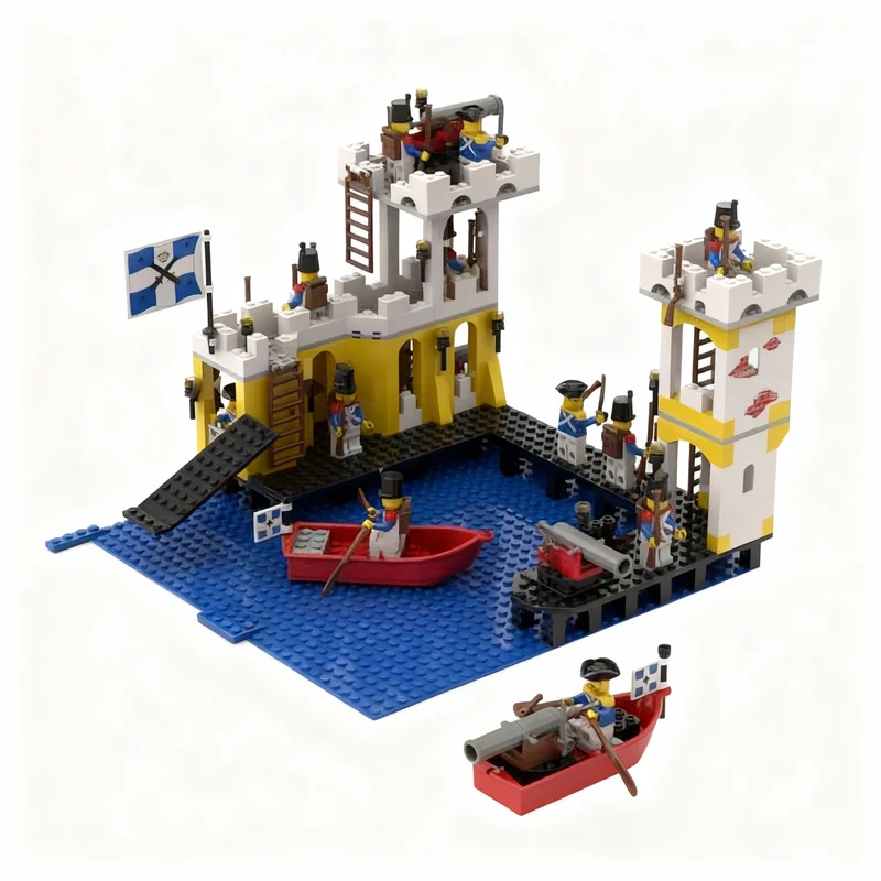396-teiliges MOC Erweiterungsset Eldorado Festung Modell Spielzeug Bausteine Architektur Weihnachtsgeschenke Kinder DIY Ziegel Bildungs-Idee