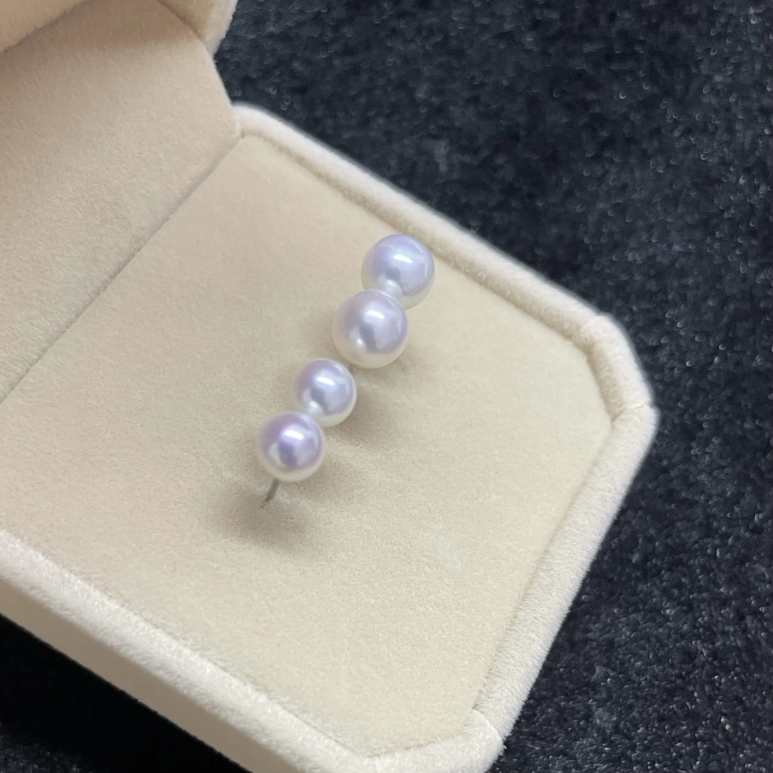 

Mini pearl earrings AAAA5-6mm/6-7mm natural Japanese pearl earrings 925s
