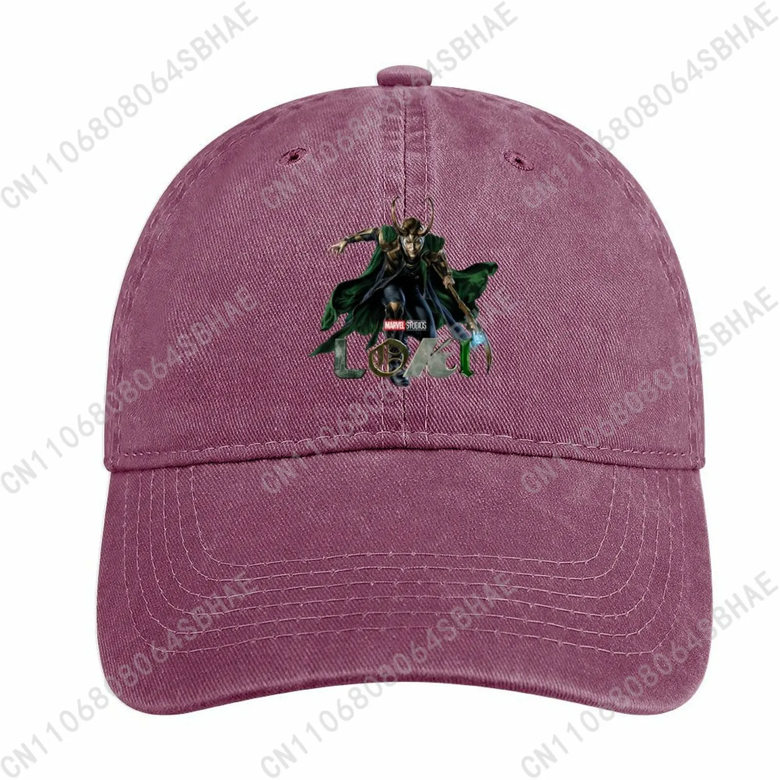 

Marvel Loki Washed Cotton Baseball Cap Vintage Dad Hat Men Women Retro Adjustable Denim Cap Streetwear Cosplay