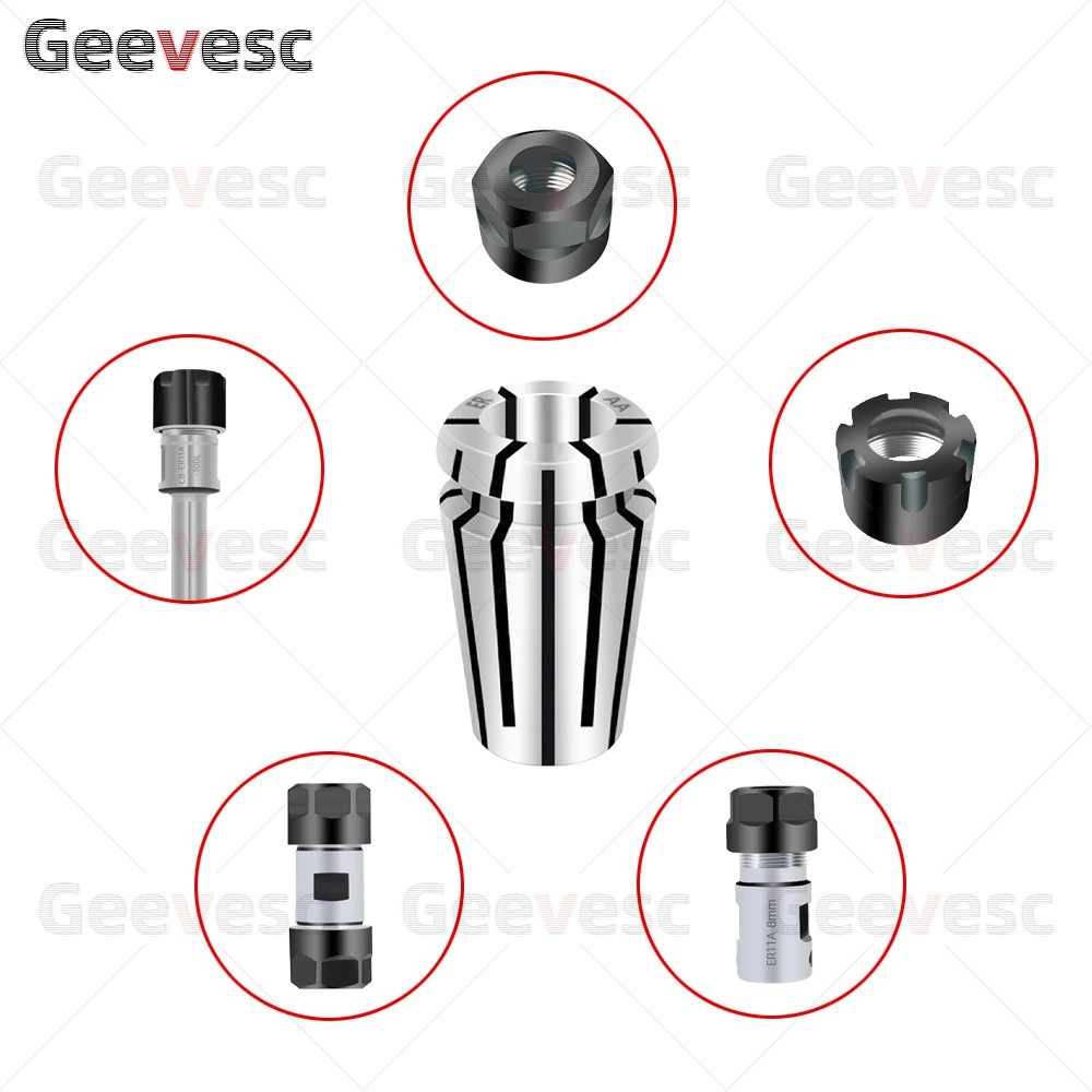 Imagem -02 - Conjunto de Mandris er Spring 0.5 mm 0.8 mm 1.2 mm 1.6 mm mm mm mm mm 3.175 er Er11