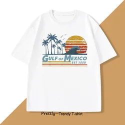 Gulf of Mexico T-shirt Men Women Gulf Coast Mississippi Florida Beach T Shirt Summer Cotton Unisex Graphic T Shirts Mens Clothes