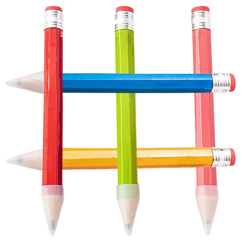 

5Pcs Wooden Big Size Jumbo Colored Pencils Smooth Kids Adults Drawing Writing Oversized Pencil Prop School Supplies Gift