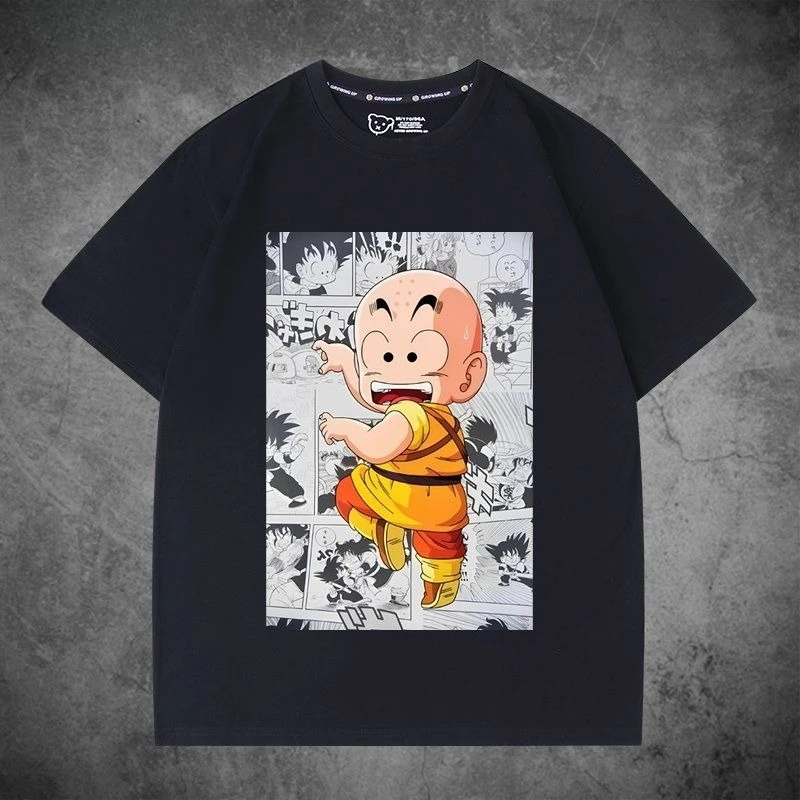 Dragon Ball Z Goku Manga Panel T-Shirt für Kinder und Erwachsene, Anime-Print, lässiges T-Shirt für Fans, Sommer-Baumwoll-Mode-Streetwear – Detail 12
