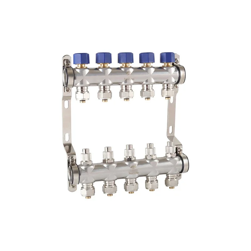 

（1--16way） PEX/Radiant Manifold, Up to 1.4 GPM Flow Valve for Radiant Floor Heating(1/2" connectors included)