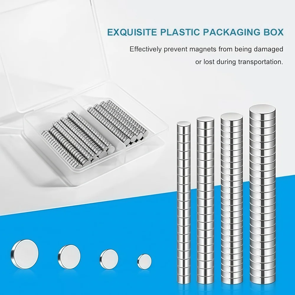 5×3mm/6×2mm/6×3mm/10×2mm 3D Printing Tools Kit For Bambu Lab Mini Magnets Set N35 NdfeB Permanent Strong Circular Magnets For 3D