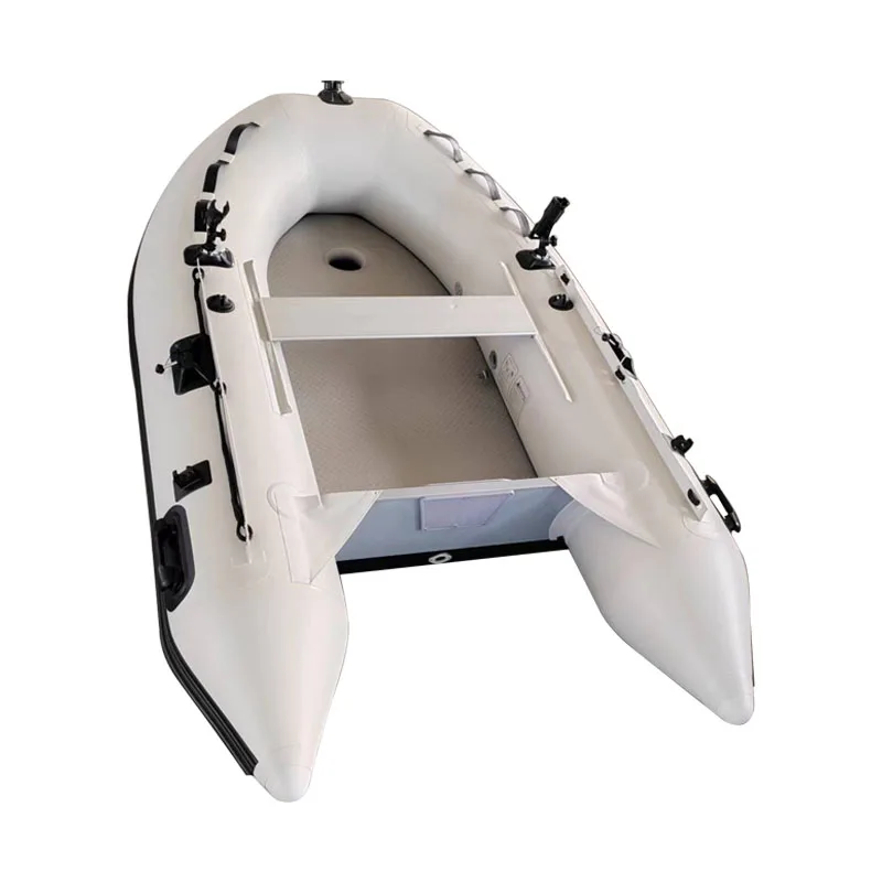 8.8ft 270cm PVC Inflatable Boat Small Rescue Dinghy For Fishing Rowing