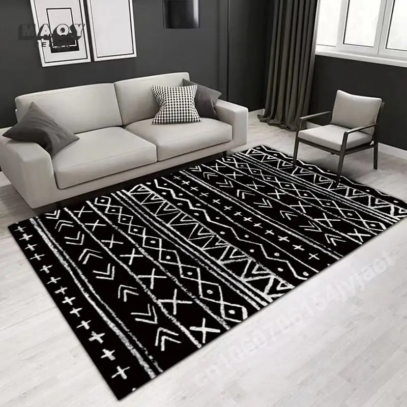 INS Carpet Nordic Style Rug for Home Living Room Bedroom Sofa Doormat Floor Decoration Non-slip Washable Large Size Area Mat