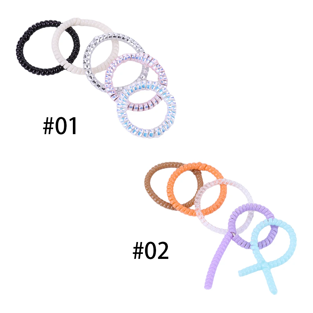 พวงกุญแจตุ๊กตาไอดอล 5 ชิ้น เชือกพลาสติกหลากสี ป้องกันการสูญหาย เชือกพันแบบคงที่สำหรับตุ๊กตาและจี้