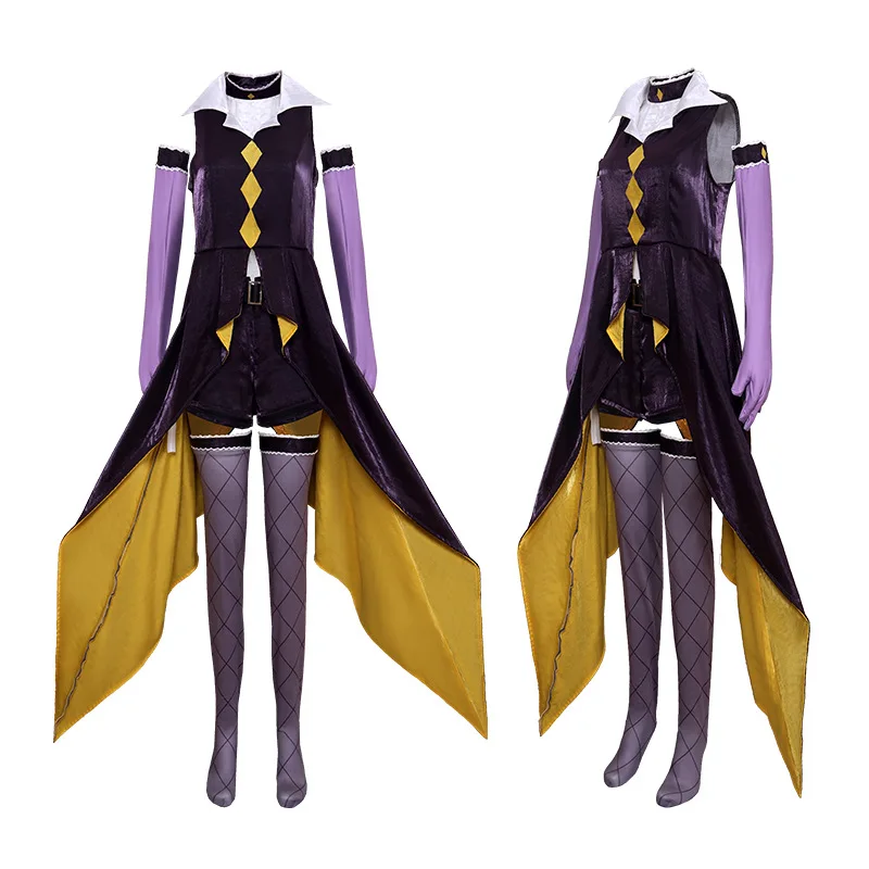 

Tsukiyomi Utau аниме Шуго Чара квадратный ангел костюмы для косплея Хэллоуин карнавальное праздничное платье с короткими перчатками носки