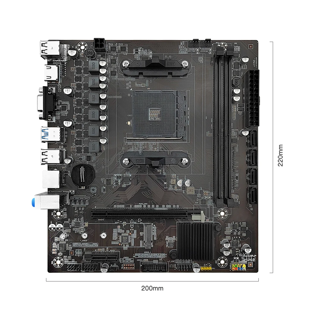 Imagem -04 - Motherboard Slot Am4 Suporta Amd Ryzen Geração 15 Cpu Hdmi Vga Desktop Memória Ddr4 Dual-channel Nvme M.2 Ngff Machinist-b450