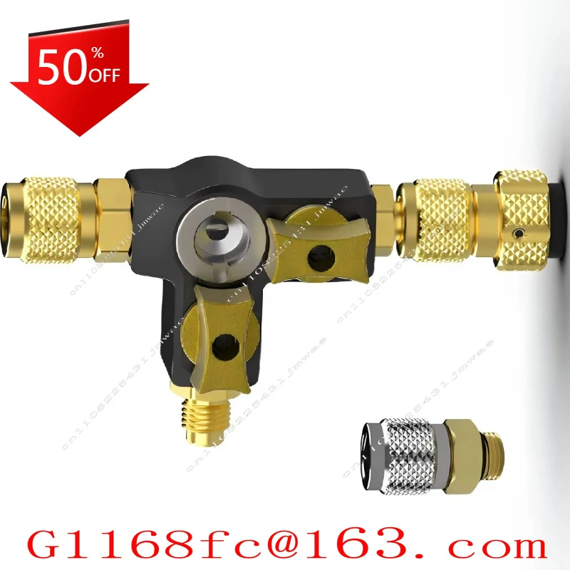 1/4 and 5/16 Inch Air Conditioner Visual Valve Core Disassembly Tool Conversion Adapter