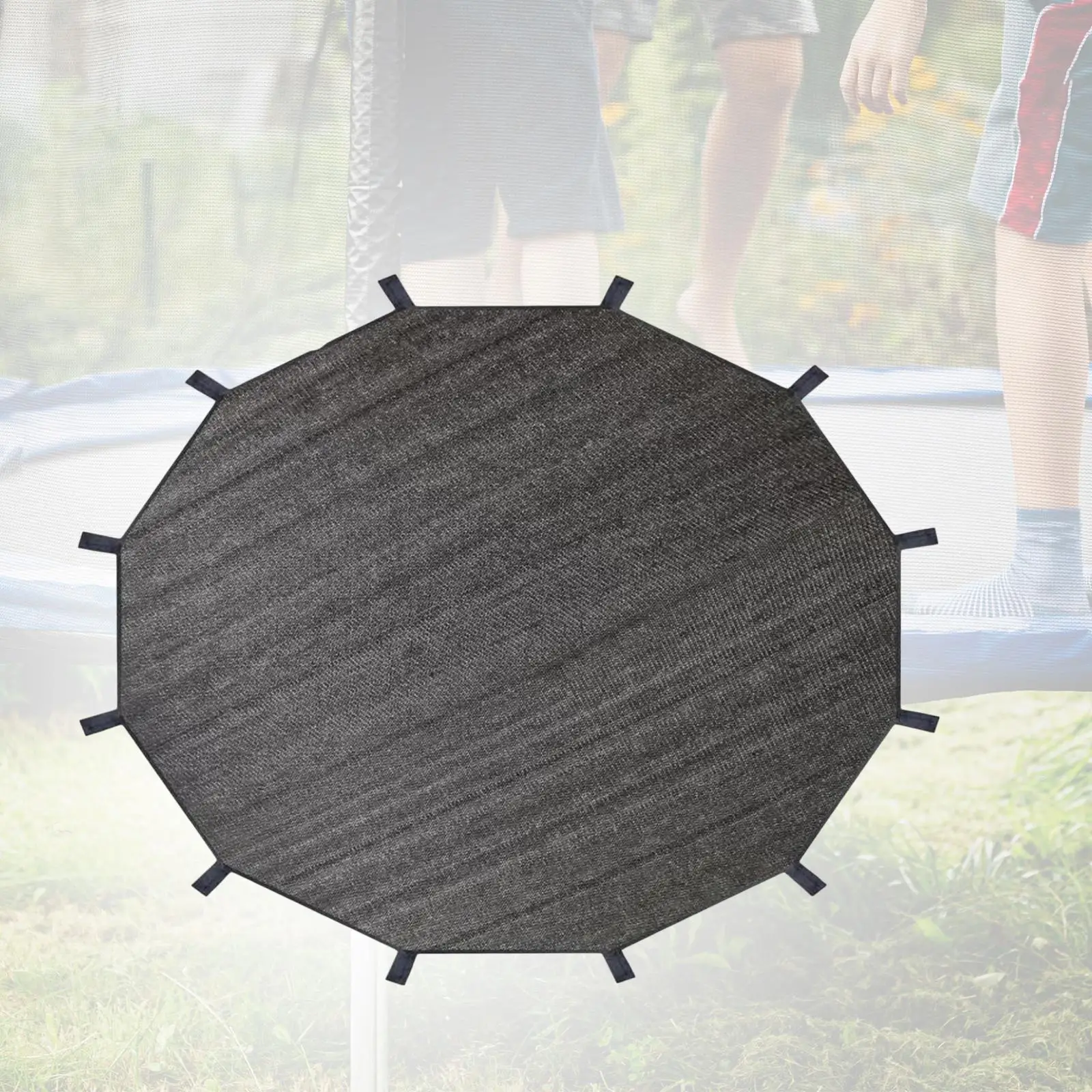 

Trampoline Sunshade Cover Easy Installation for 12 Poles Children Trampoline