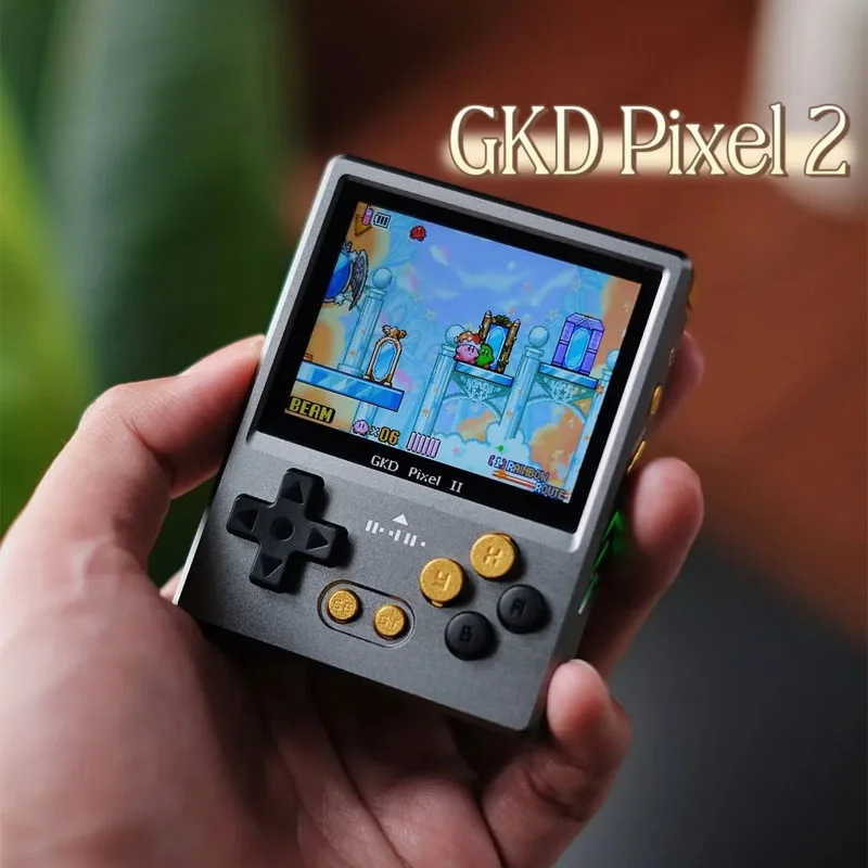 

Pixel2 Mini Retro Game Console Gkd Open-Source Handheld 2.4 "Aluminum Portable Game Simulator Gba Gb Multi Platform Game Support