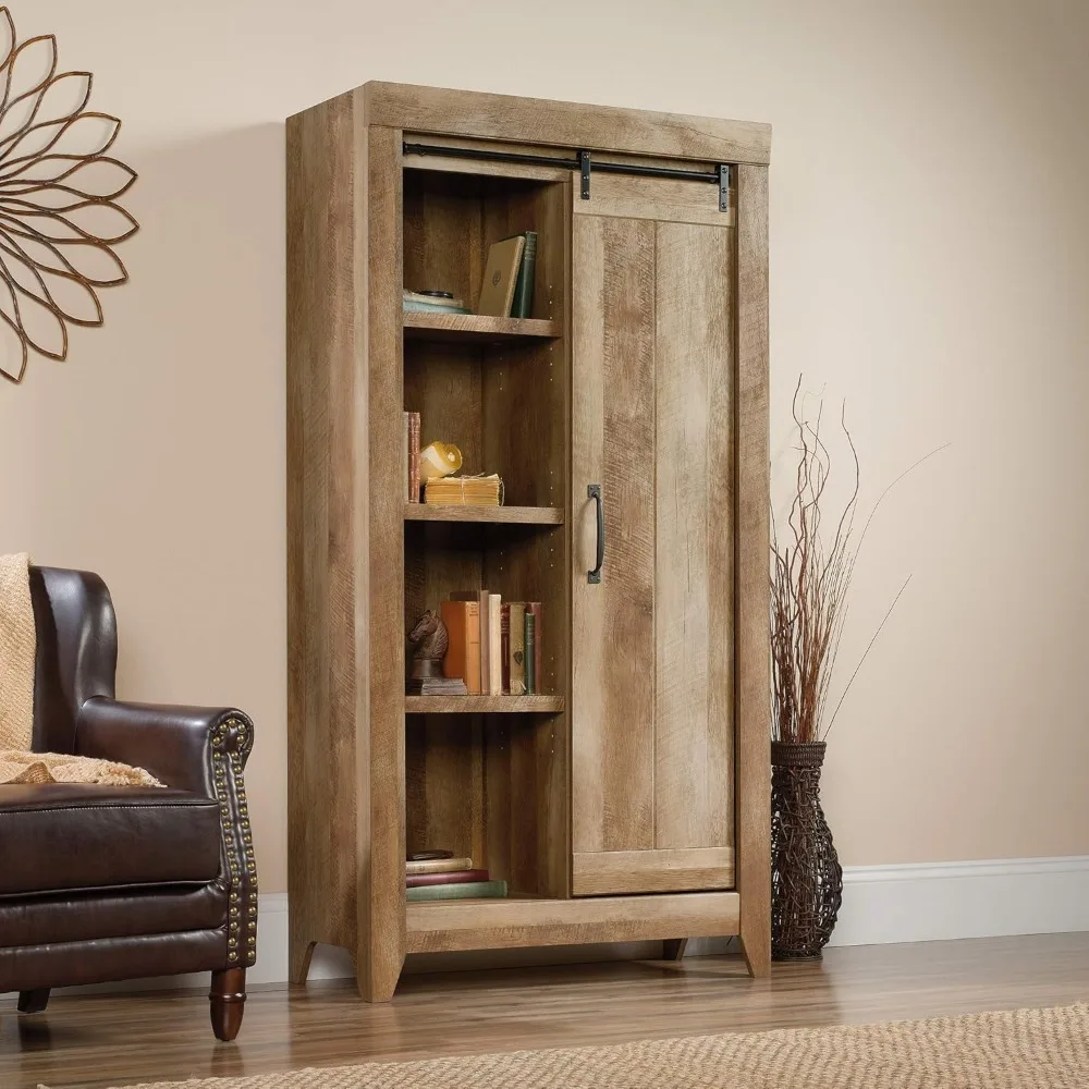 Adept Storage Pantry cabinets, ‎L: 36.61" x W: 16.81" x H: 71.02", Craftsman Oak finish