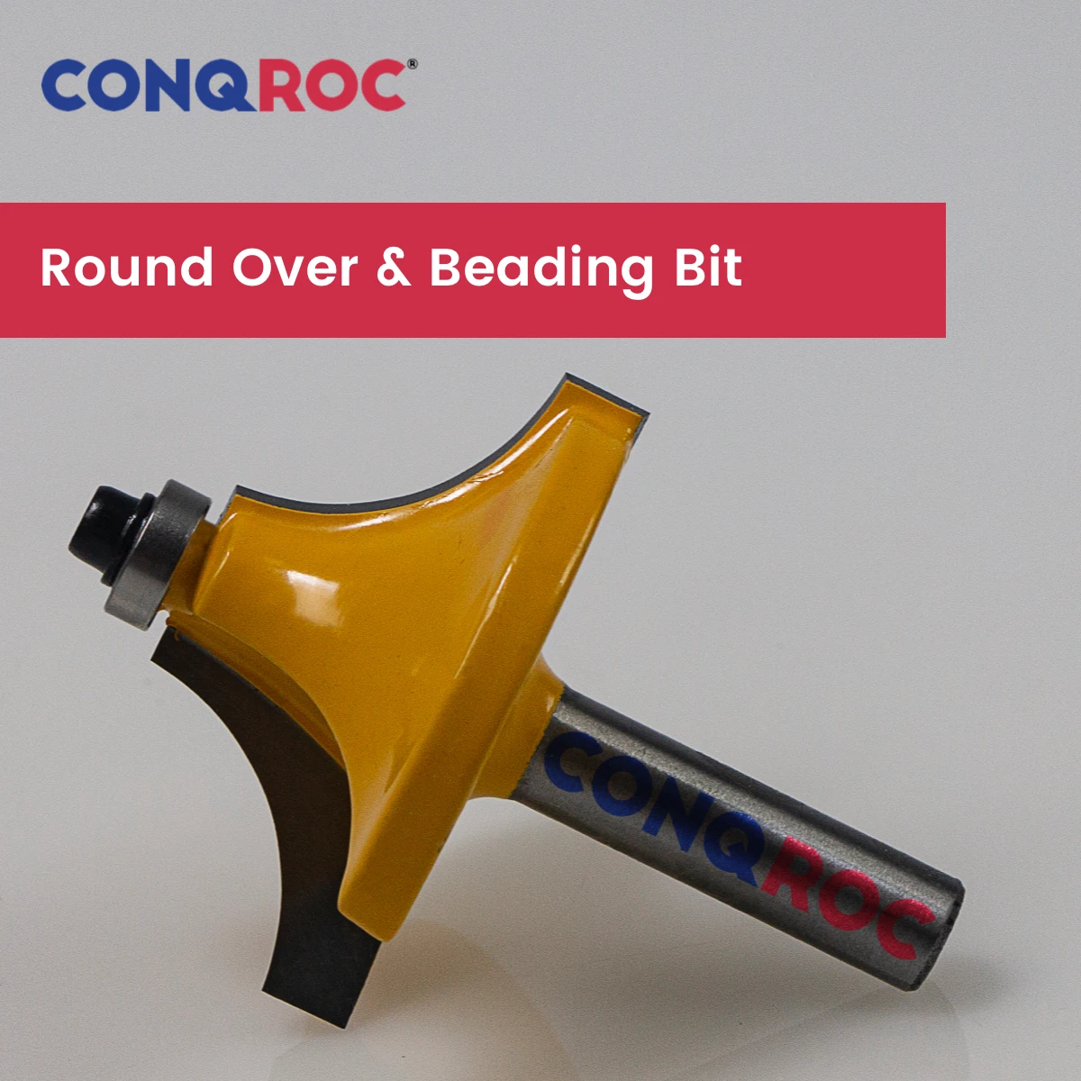 8mm Shank Round Over Beading Router Bit Bearing Guide 5-Option Radius-9.7 | 14.2 | 17.2 | 21.8 | 26.7mm Wood Milling Cutter