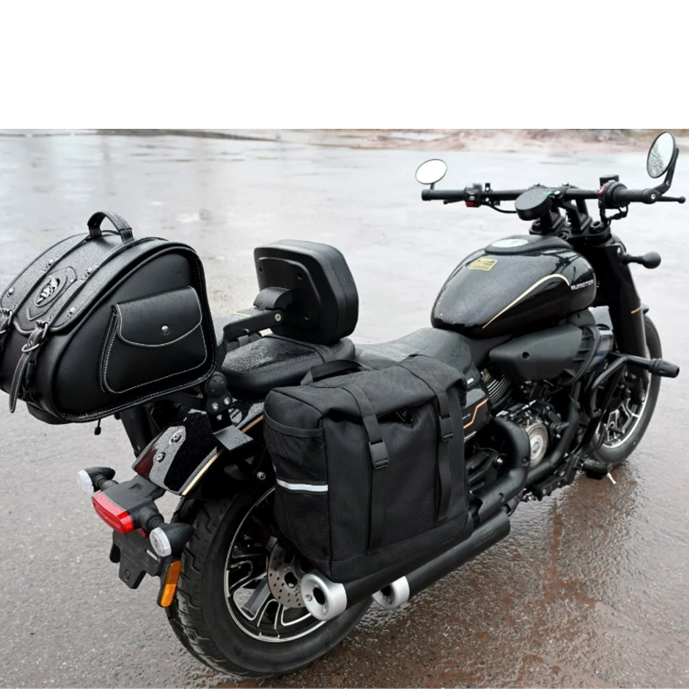 For QJMOTOR SRV400 SRV 400 QJ400-12K/12S aluminum alloy folding backrest driver passenger lumbar backrest tailstock edge bag