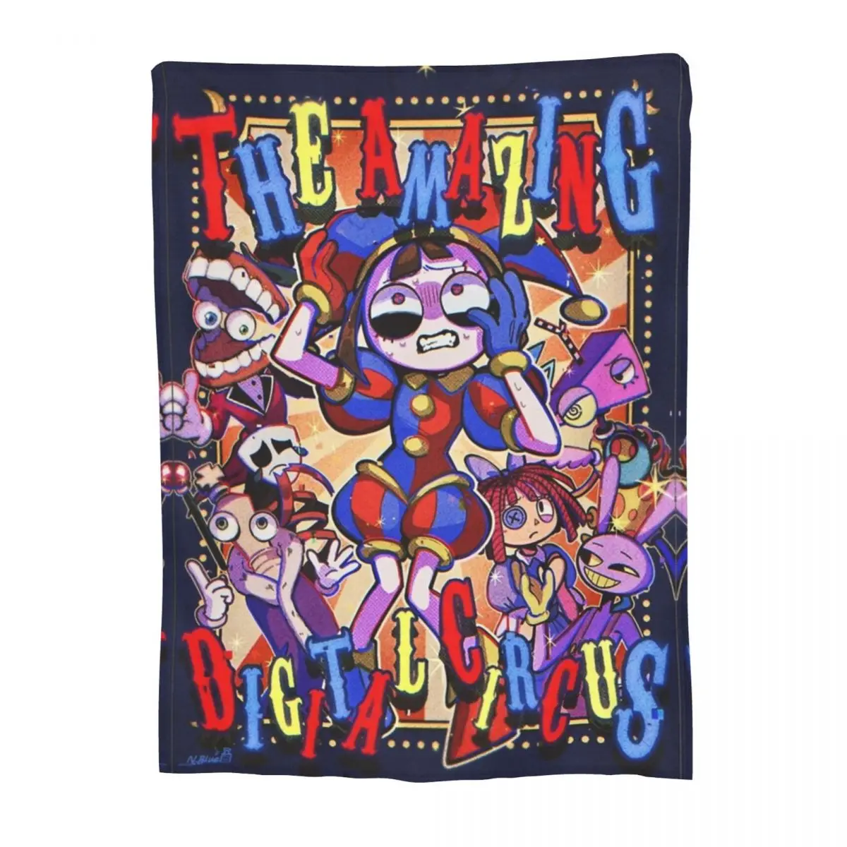 The Amazing Digital Circus Art TV Series Blankets Soft Velvet Comfort Gifts Throw Blanket Rug Piece