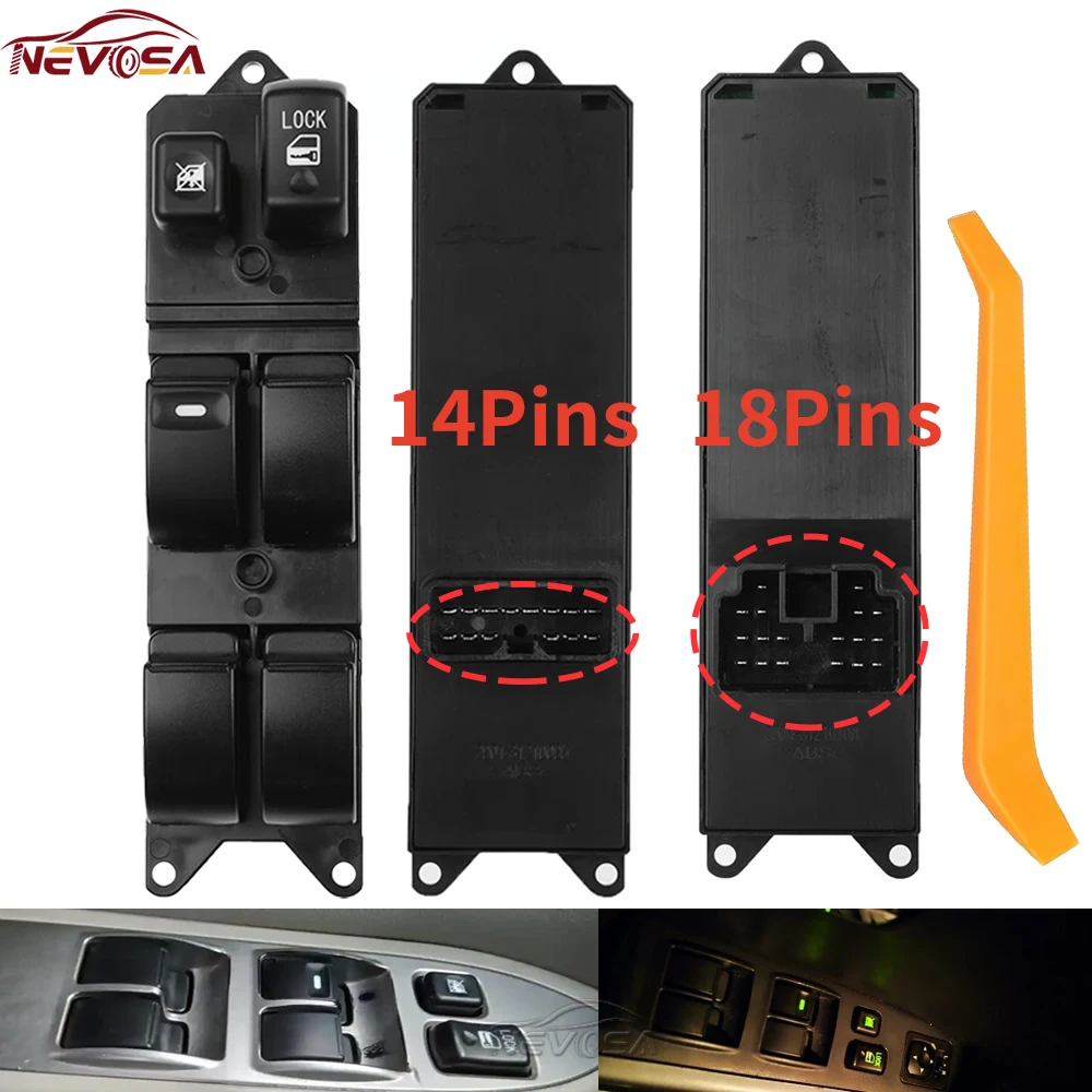 Frente esquerda para mitsubishi pajero 2008 2009 lancer outlander sport colt asx 2010 mr587943 interruptor de controle da janela elétrica 8608a207