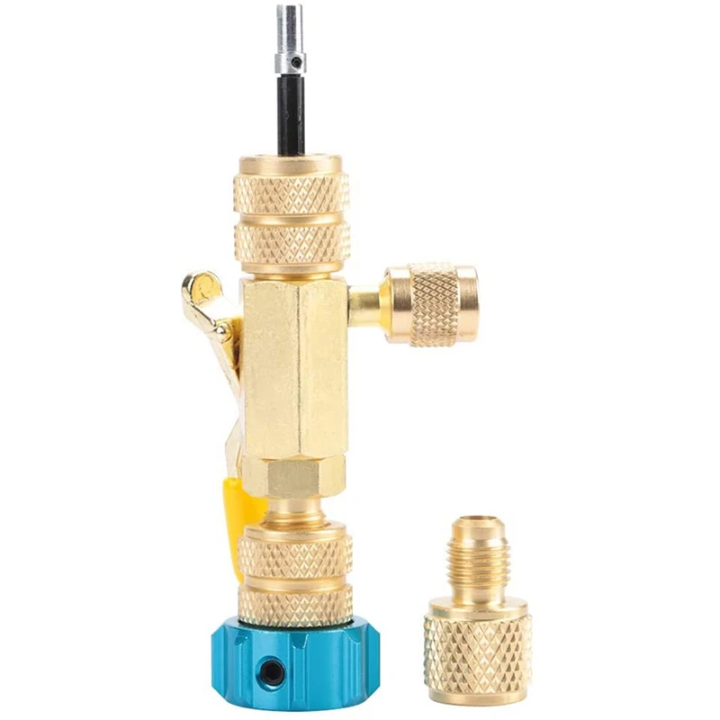 Valve Core Remover Installer, Dual Remover Installer Tool Removal And Installation Made Of Brass Made Into Valve Body