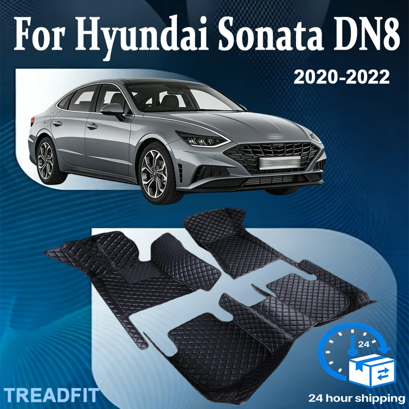 

Автомобильные коврики для Hyundai Sonata DN8 MK8 2020 2021 2022, аксессуары для салона автомобиля, роскошные кожаные коврики, набор ковровых покрытий, автомобильные аксессуары.