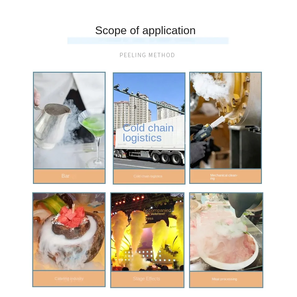 Machine de fabrication de glace sèche comestible, fonction de briquetage, capacité de stockage de glace de 50kg, moteur à noyau de forme carrée, ligne de Production sèche