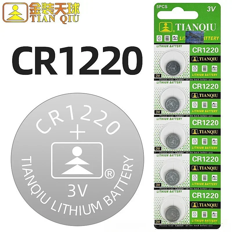Lithium Coin Cell Battery CR1220 3V 5-50PCS ECR1220 GPCR1220 5012LC For Watch Car Remote Key Fob Replacement Stable Power