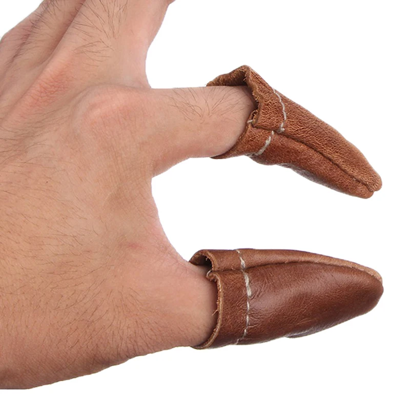 Safe Leather Needle Felting para Thumb, Index Finger Protector, Thimble Protection Guard, Hand Craft Embroidery Tool, 2pcs