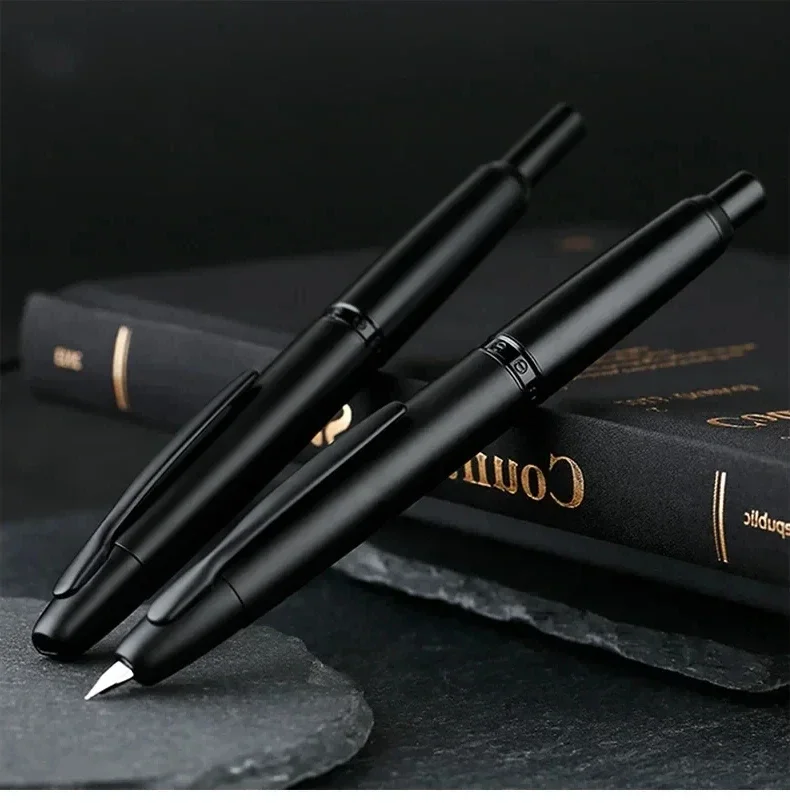 

MAJOHN A1 Fountain Pen F 0.5mm Retractable - School Exam Writing Gift Set with Metal Clip Design Calligraphy Pen