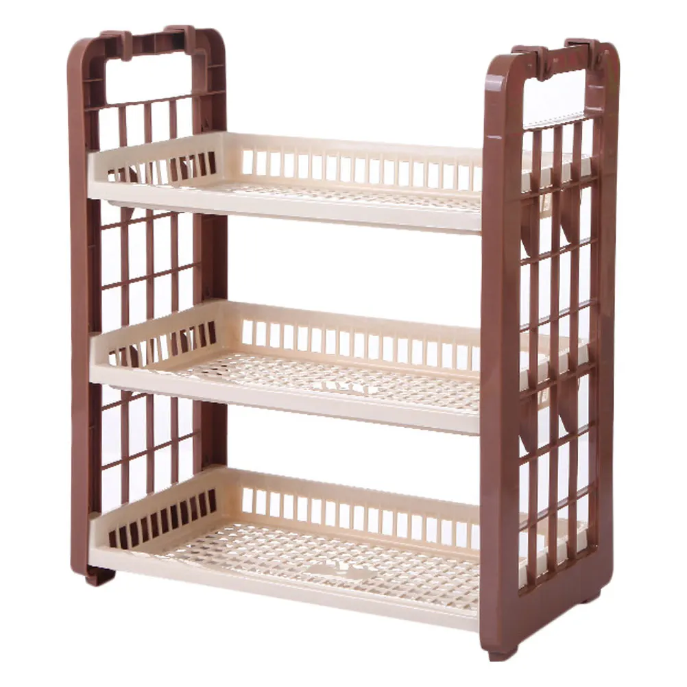 

Plastic Kitchen Storage Rack Detachable Easy Install Clean Waterproof Bedroom Bathroom Balcony Study Household Supply