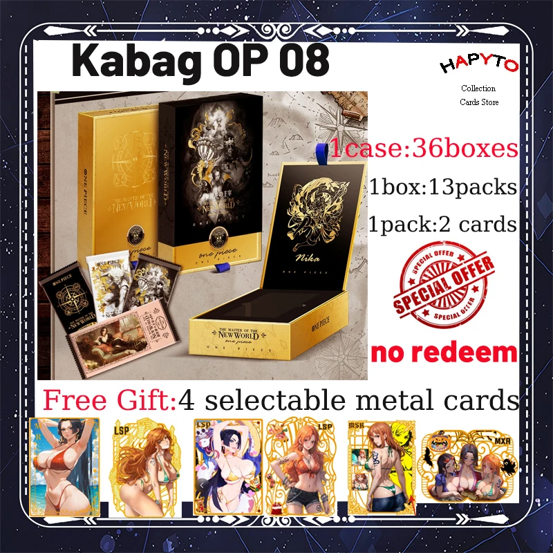 Kabag One Piece Wave 8 The Master of the New World, Luffy Boa, C. Booster Box, ACG, CCG, TCG, Hit Doujin Toys and Hobbies Gift