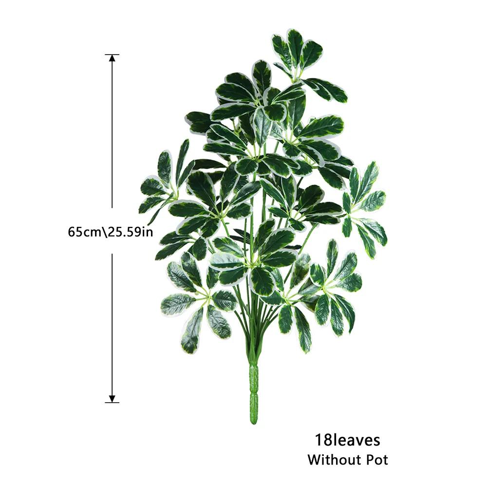 50-75 cm große künstliche Maranta-Pflanzen, künstliche Palme, Plastik-Monstera-Blätter, tropische Pflanze für Zuhause, Büro, Hochzeitsdekoration – Detail 9