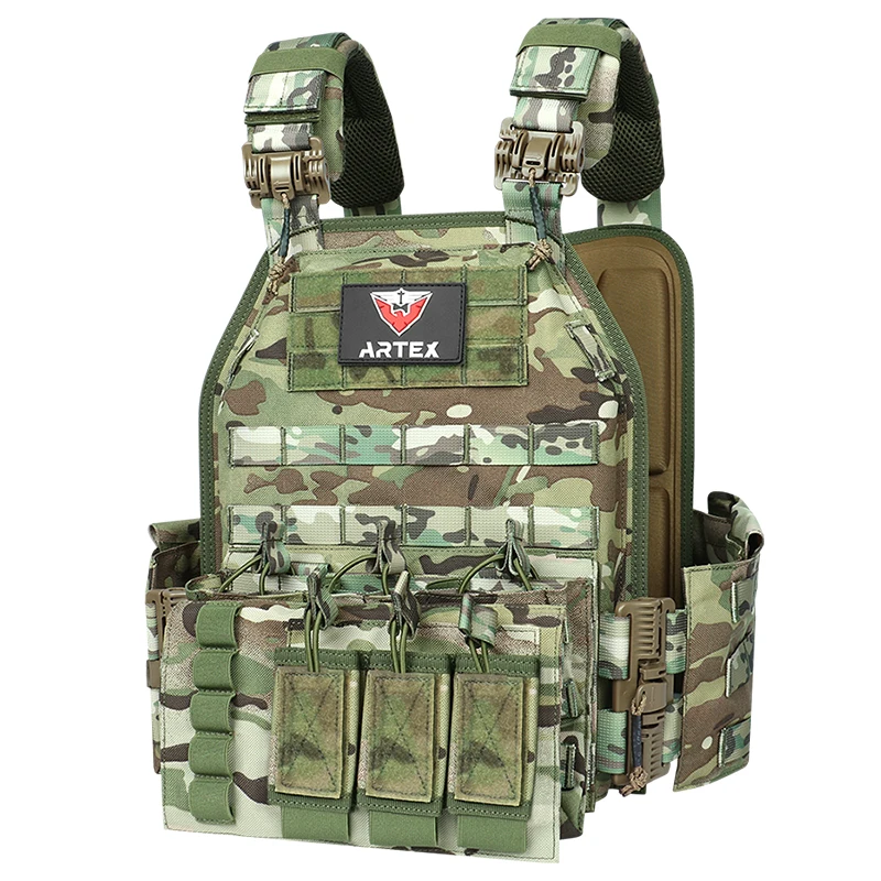 

Camouflage Molle Tactic Vest Personal Protective Tactical Gear Ballistic Plate Carrier Tactical Vest quick release Armor Vest