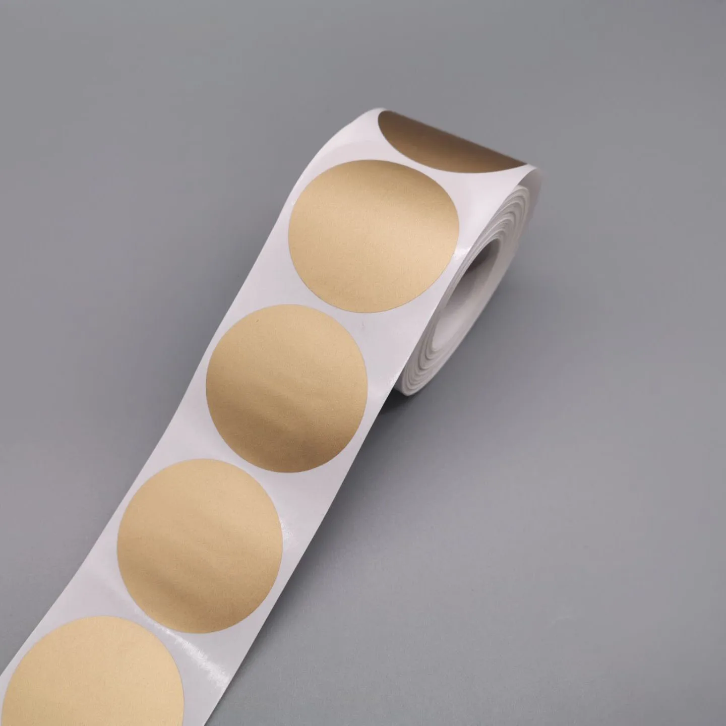 500Pcs 60*60 mm Gold Scratch Off Stickers Round 2.4