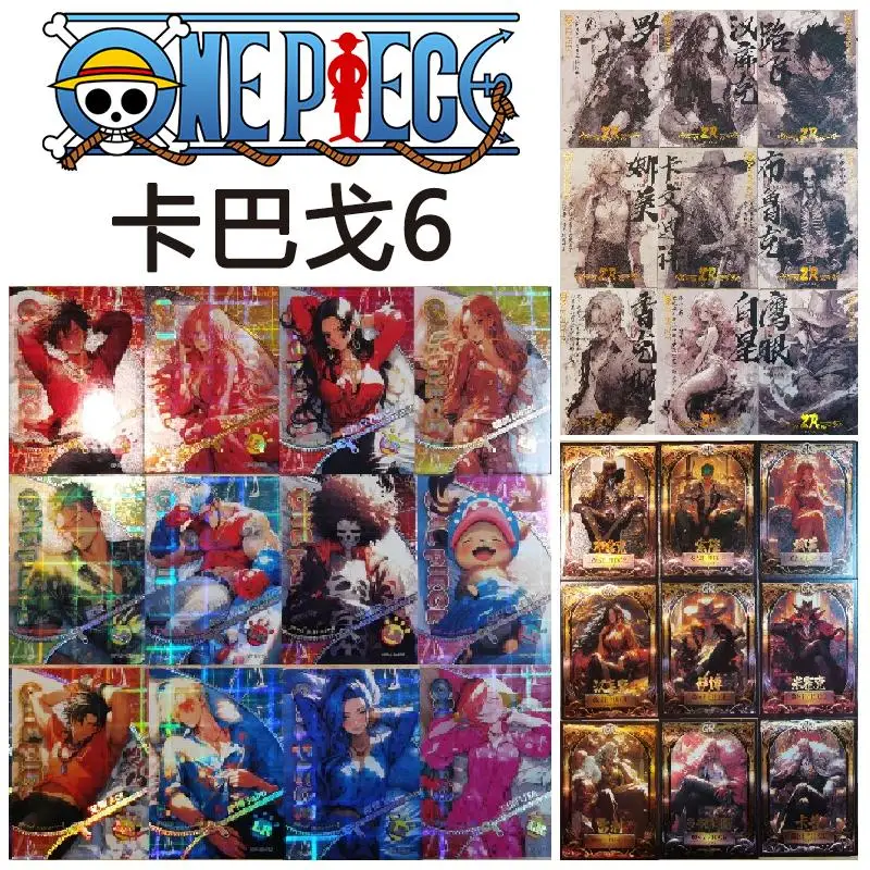 Kabago 6 Bullets One Piece Mr-Zr-Gr Series Anime Characters Boa-Hancock Nami Uta Monkey D Luffy Collection Card Birthday Gift