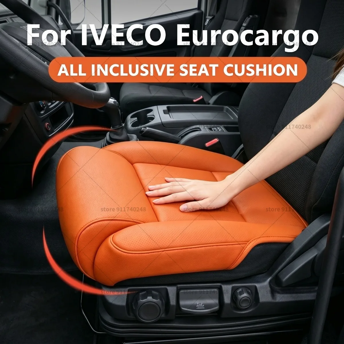 

Подушка-удлинитель для сиденья Iveco Eurocargo, подушка для поддержки бедер, из пены с эффектом памяти, кожаная, для удлинения ног, аксессуары для салона