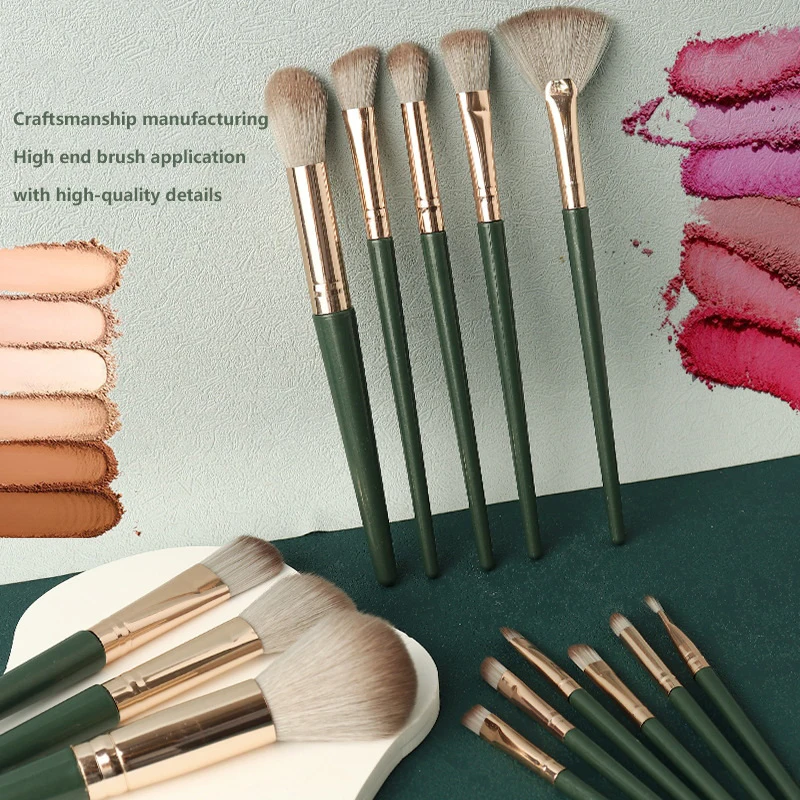 14 Stuks Make-Up Borstels Zachte Pluizige Make-Up Tools Cosmetisch Poeder Oogschaduw Foundation Blush Schoonheid Make-Up Borstel Schoonheid