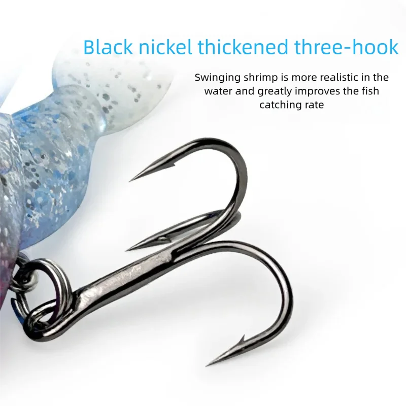 7 جرام 21 جرام الروبيان إغراء الرصاص تهزهز رئيس T الذيل جراد البحر الصيد السحر VIB الطعم الناعم مع خطاف ثلاثي وخطاف واحد ل باس بايك